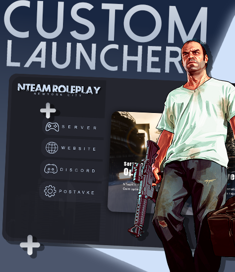 How launcher looks like on NTeam Roleplay